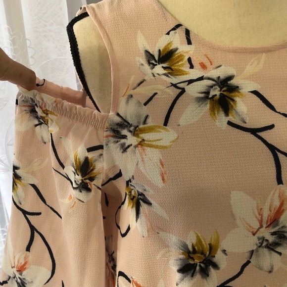 Lori M Collection pink  floral dress SZ M - Picture 2 of 10